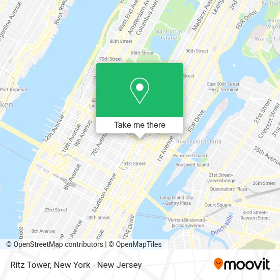 Ritz Tower map