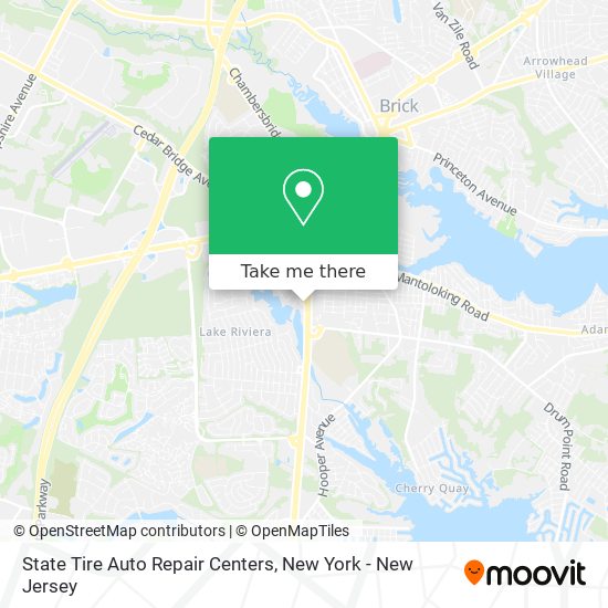 State Tire Auto Repair Centers map