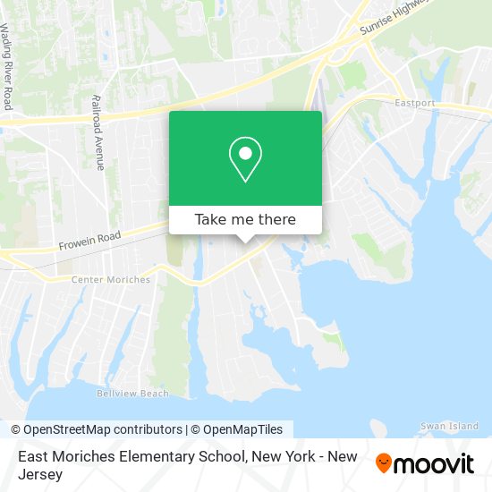 East Moriches Elementary School map