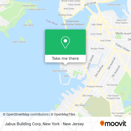 Jabus Building Corp map