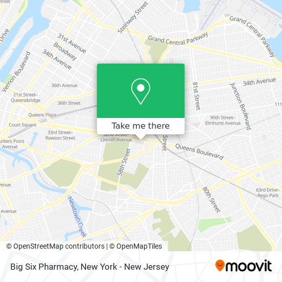 Big Six Pharmacy map