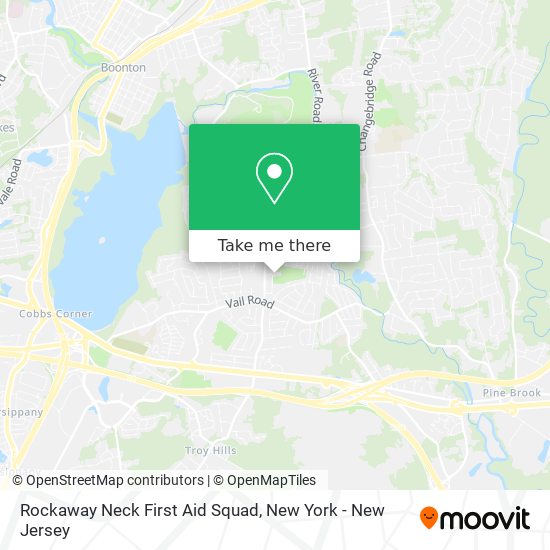 Rockaway Neck First Aid Squad map