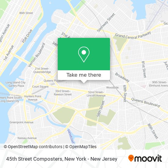 45th Street Composters map