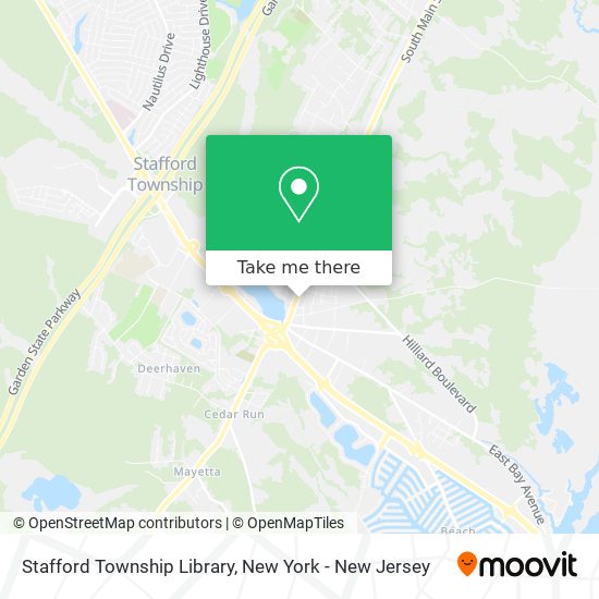 Stafford Township Library map