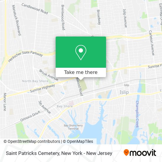 Saint Patricks Cemetery map