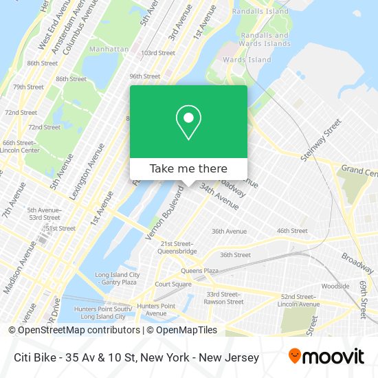 Citi Bike - 35 Av & 10 St map