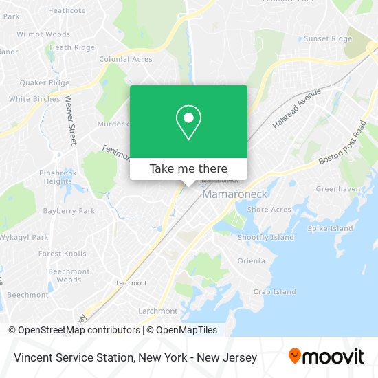 Vincent Service Station map