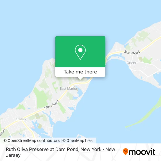 Ruth Oliva Preserve at Dam Pond map