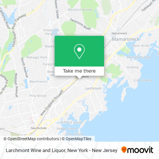 Mapa de Larchmont Wine and Liquor