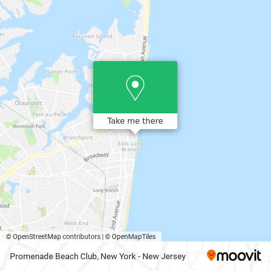 Promenade Beach Club map