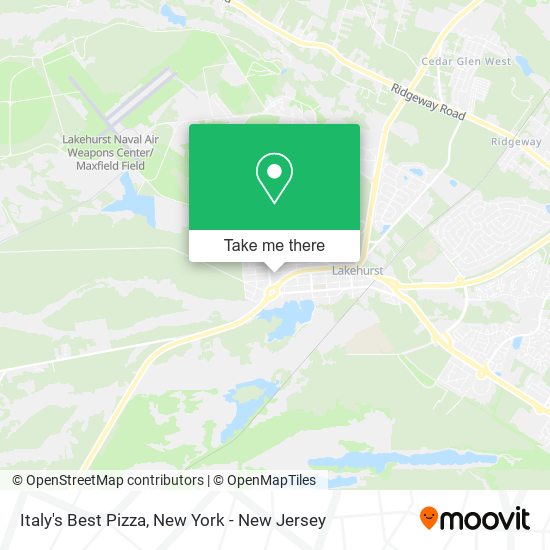 Italy's Best Pizza map