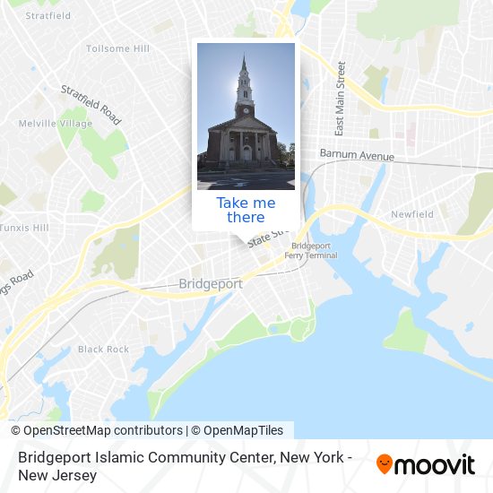 Mapa de Bridgeport Islamic Community Center