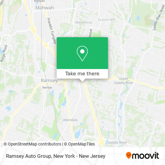 Ramsey Auto Group map