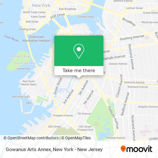 Gowanus Arts Annex map