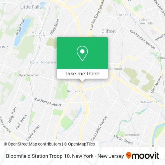 Bloomfield Station Troop 10 map