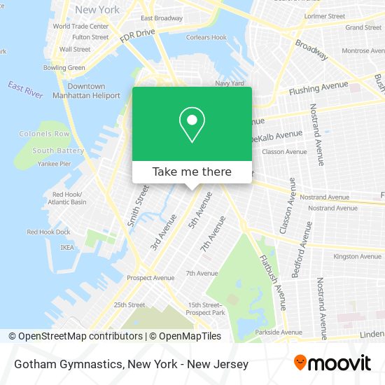 Gotham Gymnastics map