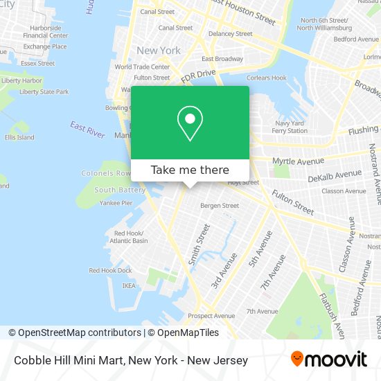 Mapa de Cobble Hill Mini Mart