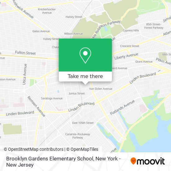 Mapa de Brooklyn Gardens Elementary School