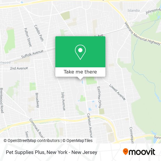 Pet Supplies Plus map