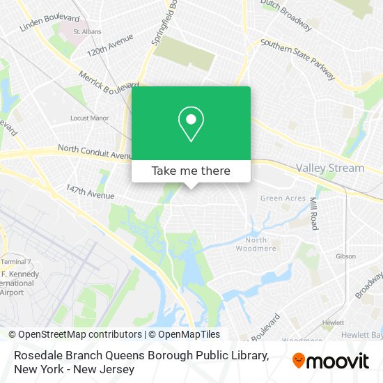 Mapa de Rosedale Branch Queens Borough Public Library