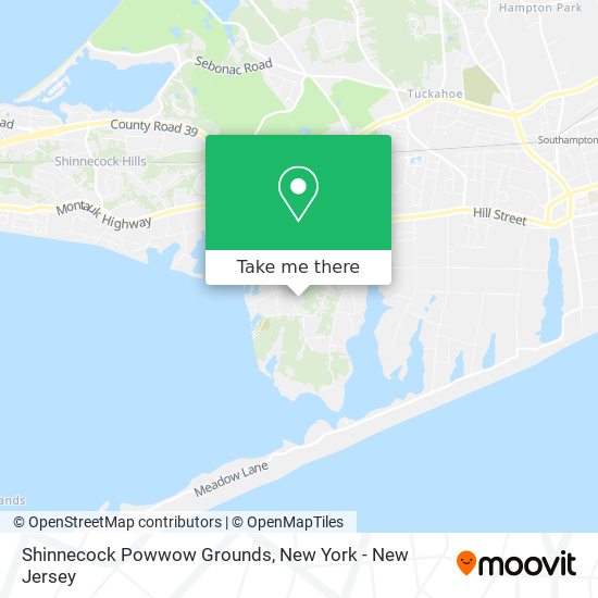 Mapa de Shinnecock Powwow Grounds