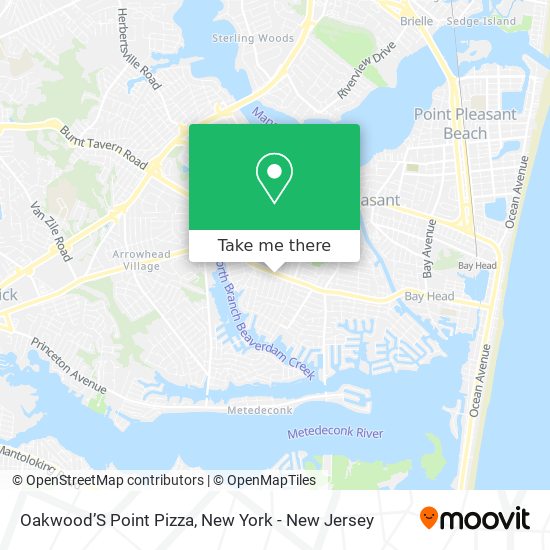 Mapa de Oakwood’S Point Pizza