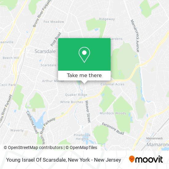 Young Israel Of Scarsdale map
