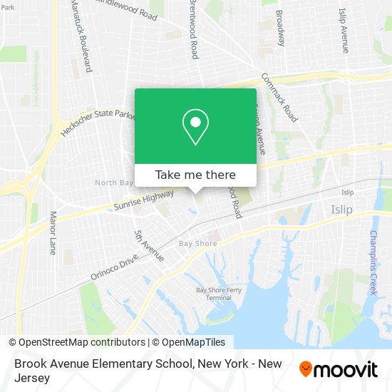 Brook Avenue Elementary School map