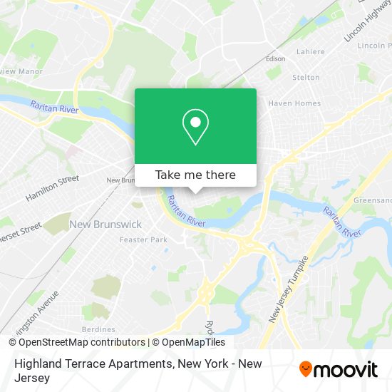 Mapa de Highland Terrace Apartments