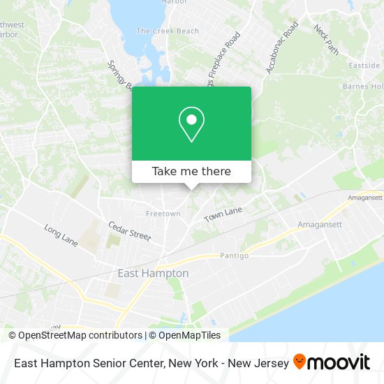 Mapa de East Hampton Senior Center