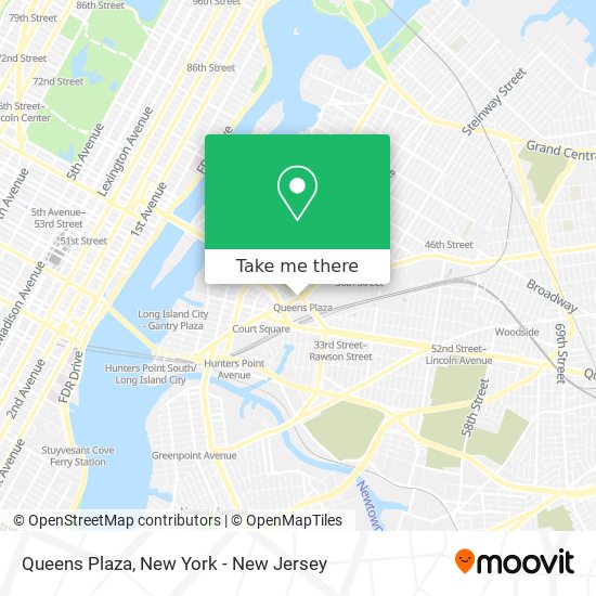 Mapa de Queens Plaza