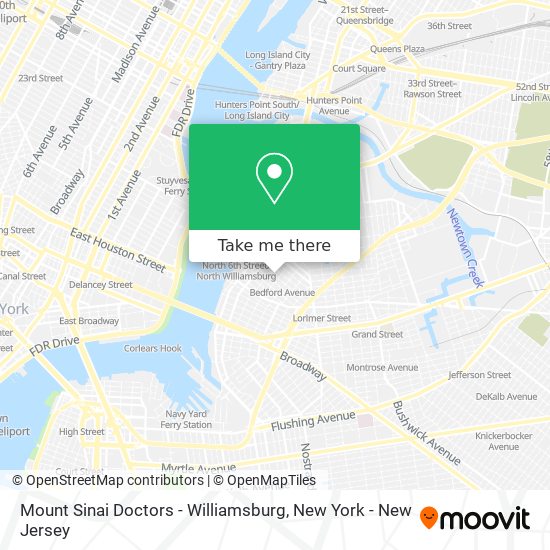 Mount Sinai Doctors - Williamsburg map