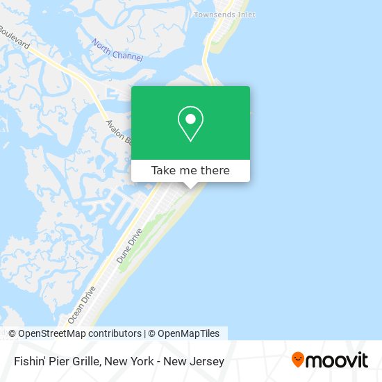 Fishin' Pier Grille map
