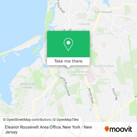 Mapa de Eleanor Roosevelt Area Office