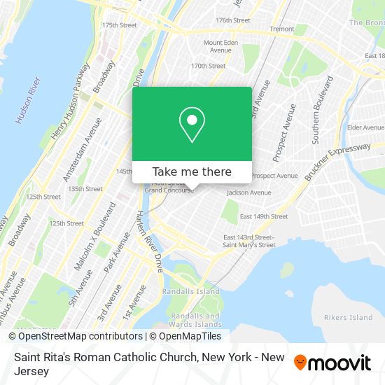 Saint Rita's Roman Catholic Church map