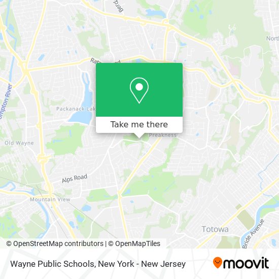 Mapa de Wayne Public Schools