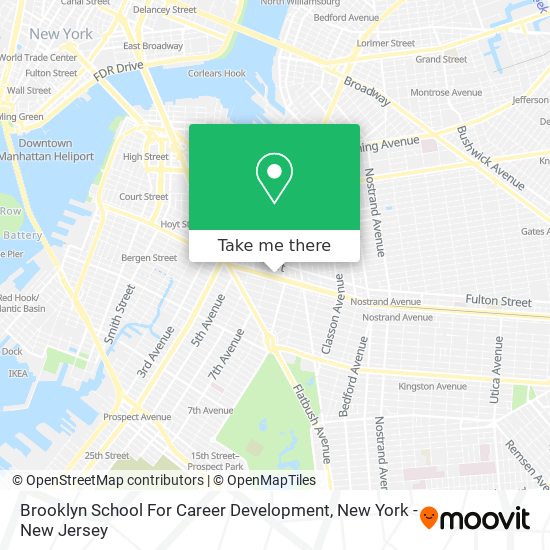 Brooklyn School For Career Development map