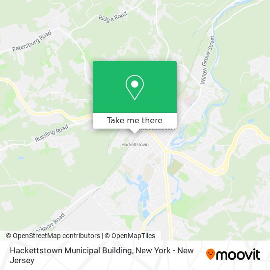 Hackettstown Municipal Building map