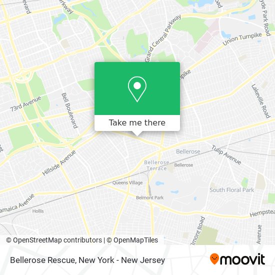 Bellerose Rescue map