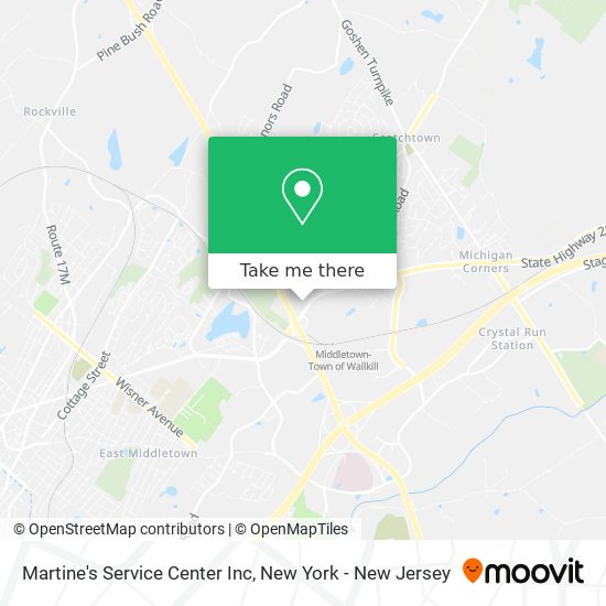 Mapa de Martine's Service Center Inc