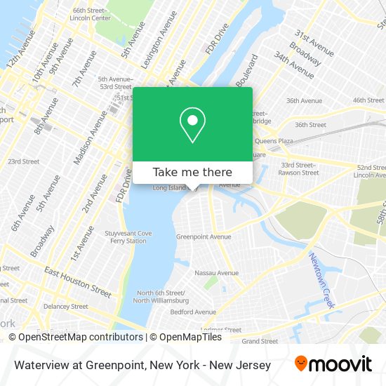 Mapa de Waterview at Greenpoint