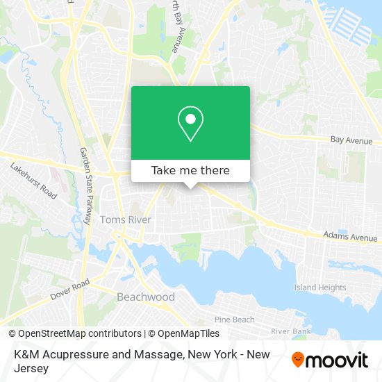 K&M Acupressure and Massage map