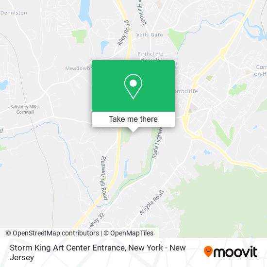 Storm King Art Center Entrance map