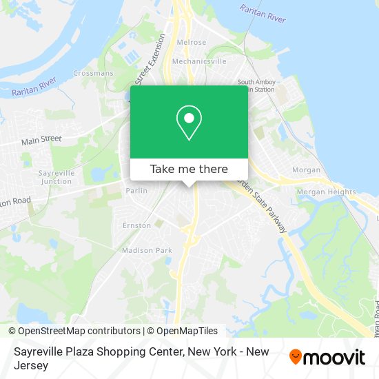 Mapa de Sayreville Plaza Shopping Center