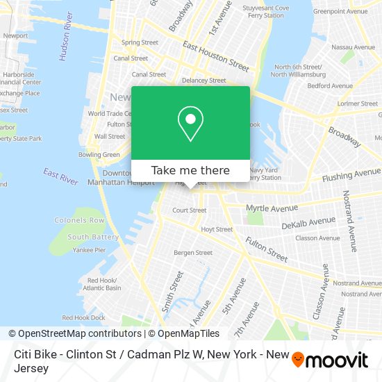 Citi Bike - Clinton St / Cadman Plz W map