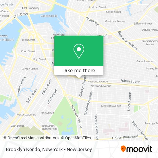 Brooklyn Kendo map