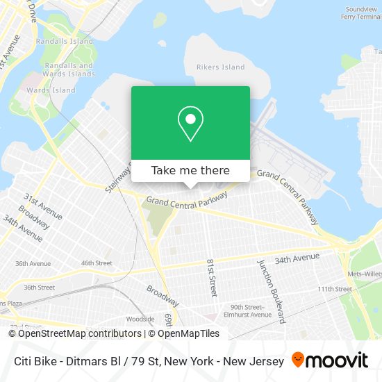 Citi Bike - Ditmars Bl / 79 St map