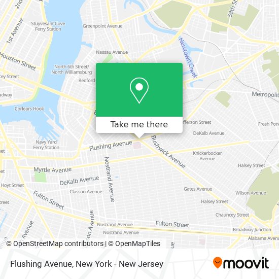 Mapa de Flushing Avenue