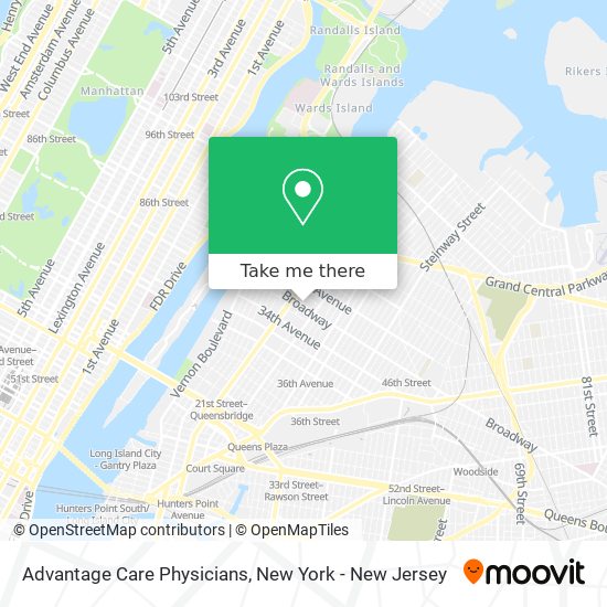 Mapa de Advantage Care Physicians