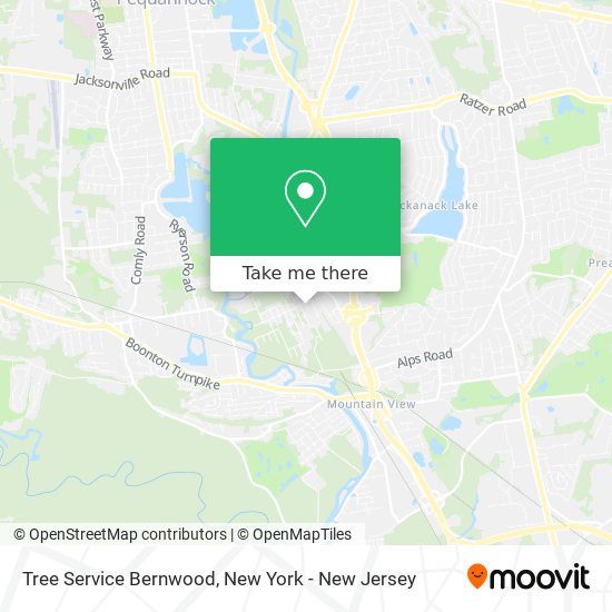 Tree Service Bernwood map